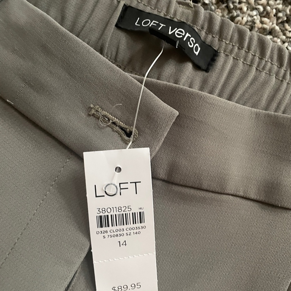💚 LOFT Versa Olive Wide-Leg Pants 💚 - Picture 5 of 8